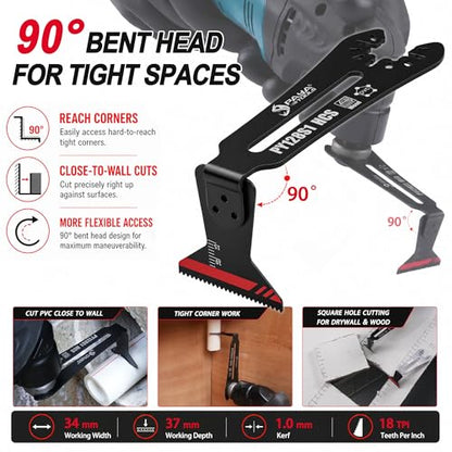 1-Pack 1-11/32" 90° Oscillating Saw Blades [Patented Design] - size: 1--PACK