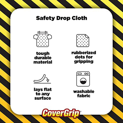 8 oz Canvas Safety Drop Cloth, 3.5' x 12' - size: 3.5X12, style: 8 oz