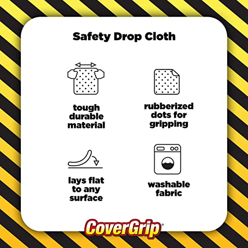 Quick Drop 8 oz Canvas Safety Drop Cloth, 3.5' x 4' - size: 3.5’ x 4’, style: 8 oz