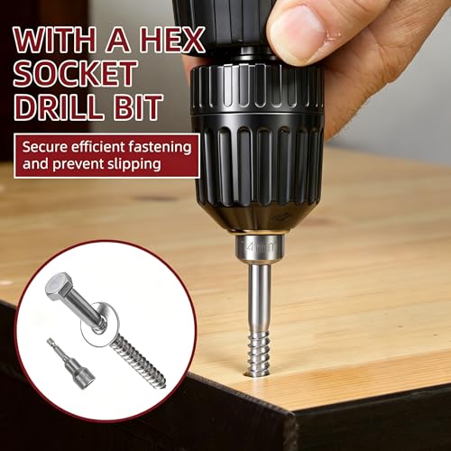50 Pack 304 Stainless Steel Wood Lag Screw, 3/8" x 4" Hex Head Lag Bolts, Heavy Duty Hex Head Lag Screws, Wood Screws 18-8 - size: 3/8" x 4"