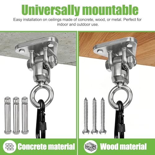 Heavy Duty Stainless Steel Swing Hangers Kit - size: Circular 1PCS