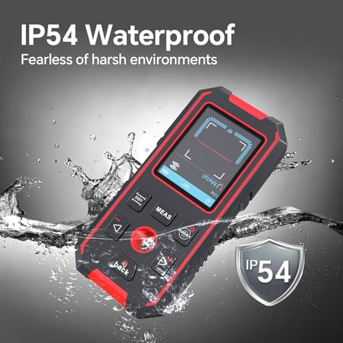 NOYAFA Stud Finder Wall Scanner Rechargeable, Laser Measure 60M/196ft