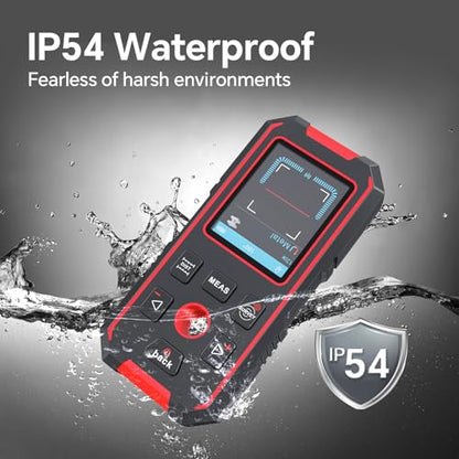 NOYAFA Stud Finder Wall Scanner Rechargeable, Laser Measure 60M/196ft
