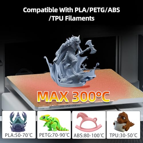 Dual-Sided Textured PEI Plate with QR Code for Bambu Lab A1/P1S/P1P/X1/X1C/X1E,256x256mm, with Identification Code Build Palte PLA PETG ABS Spring Steel Plate for Bambu Lab 3D Printer - color: Double Sided PEI with QR Code