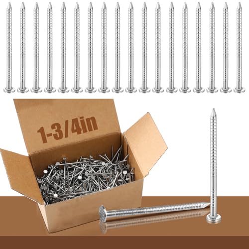 Tandefio 2 Pound Siding Nails 1-3/4 Inch Roofing Tile Slating Nail, Sliver - color: Sliver, size: 1-3/4 Inch