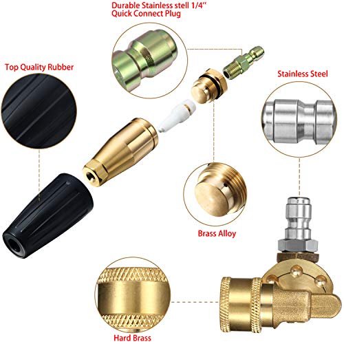 Mudder 4000 Psi Turbo Nozzle Pressure Washer Tips Power Washer Tips