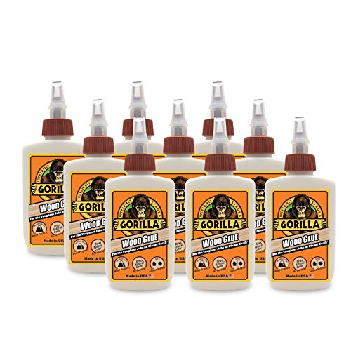 Gorilla Wood Glue, 4 ounce Bottle, (Pack of 9) - size: 9 - Pack