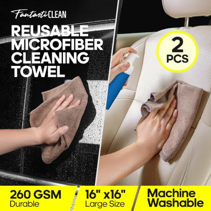 Fantasticlean Car Interior Detailing Kit, Leather Cleaner Brush Set, 9PCS - size: IT-ACS04-NT