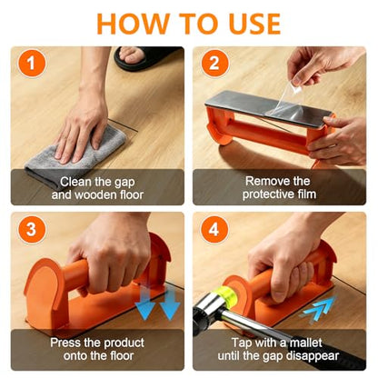 Heavy Duty Iron Floor Gap Repair Tool Kit,Flooring Tool to Close Gaps