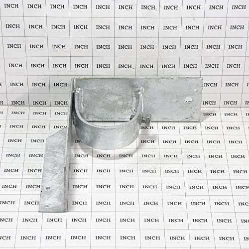 Chain Link Fence 2 1/2" (2 3/8" OD) x 6" Wood to Steel Post Corner Adapter | Adapter Brackets | Wood Fence Steel Post Bracket (Pack of 4)