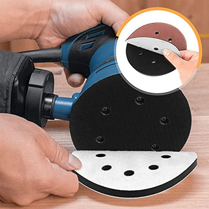 5 Pack 6 Inch 6 Hole Hook and Loop Soft Density Interface Buffer Pad 6" Sponge Cushion Buffing Backing Pads - size: 6 inch