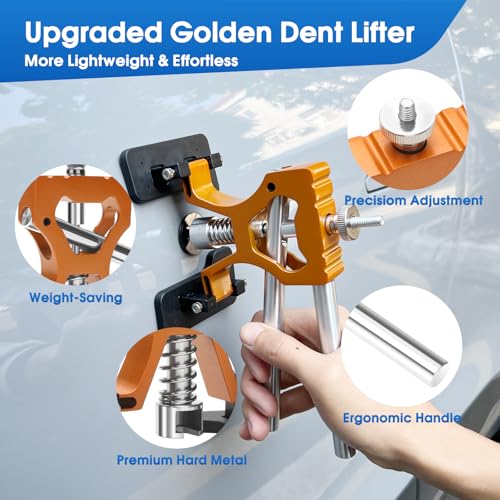 Car Dent Puller, Car Dent Removal Tool Kit for Auto Door Dings - size: Paintless Dent Repair Kit-G