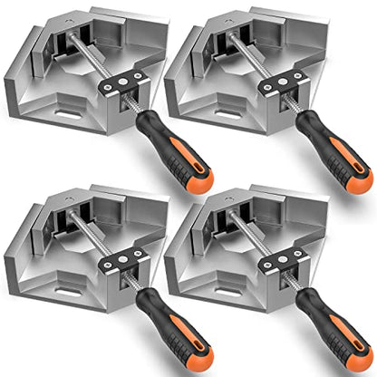 Housolution Right Angle Clamp, [4PACK] 90° Aluminum Alloy, Silver Gray - color: Silver Gray