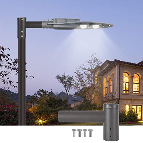 Mounting Bracket Accessories Single Spoke Tenon Adapter for Outdoor Shoebox Lighting, Parking Lot Light, Street Light Fixture Mount with Slip Fitter Mount(2 3/8inch) - size: T Shape Single Spoke Adapter
