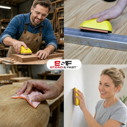 S&F STEAD & FAST Reusable Sanding Sponge Assortment, 24 Pcs, 180-3000 Grit