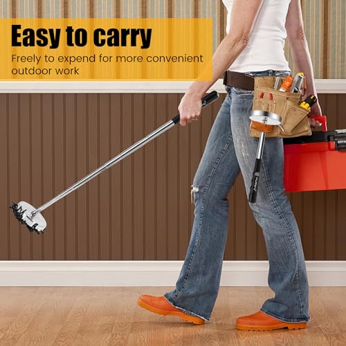 Mulwark 3pcs Telescoping Magnetic Pickup Tool Set with Pull Force, Magnet Stick Extendable up to 33.3in, Telescopic Magnetic Pick-Up Tool with Magnetic Pickup Pen, Rust-Proof Magnetic Tray (Large) - size: Large