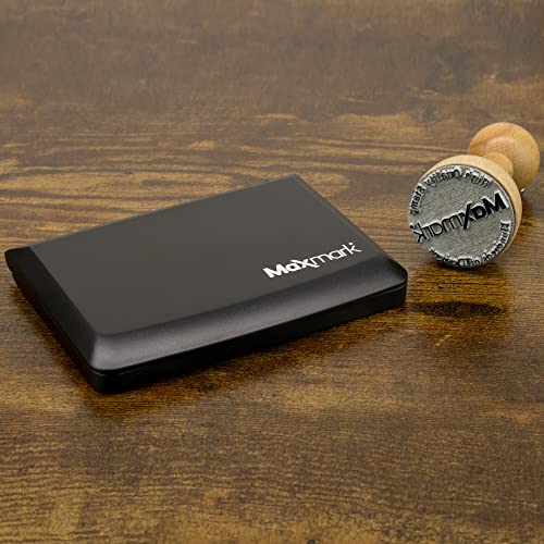 MaxMark Large Premium Brown Ink Stamp Pad - 3.5" x 6.25" - Quality Felt Pad - color: Brown, size: 3.5" x 6.25"