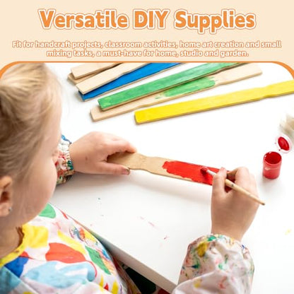 80 Pack 12 Inch Wooden Paint Stir Sticks, Multi-Purpose Paint Stirrers