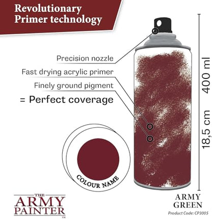 The Army Painter, Colour Primer Army Green, 400 ml acrylic spray - color: Army Green