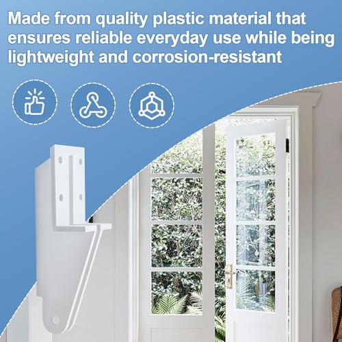 White Replacement Door Jamb Bracket for Lanai Screen Door Closers