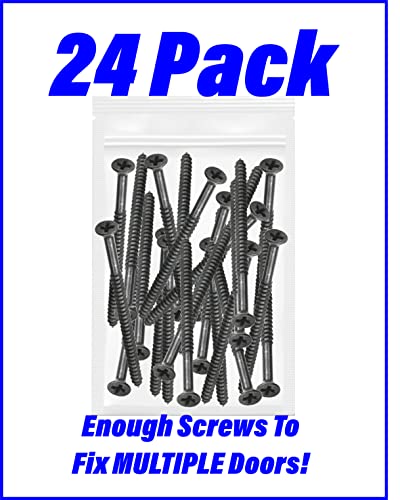 Door Hinge Screws #9 x 2-1/4 in - Steel, 24 Pack (Bronze) - color: Bronze