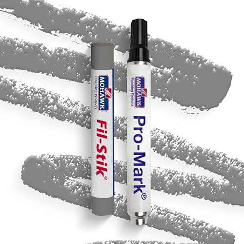 Mohawk Wood Repair Bundle: Fil-Stik Putty Stick (1 count) and Pro-Mark Capillary Marker (1 count), Grey Wolf KMC