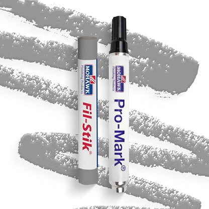 Mohawk Wood Repair Bundle: Fil-Stik Putty Stick (1 count) and Pro-Mark Capillary Marker (1 count), Grey Wolf KMC