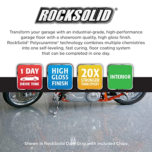 Rust-Oleum RockSolid Polycuramine Gloss Modern Greige Garage Floor Coating - color: Modern Greige, size: 1 Car