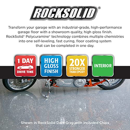 Rust-Oleum RockSolid Polycuramine Gloss Modern Greige Garage Floor Coating - color: Modern Greige, size: 1 Car