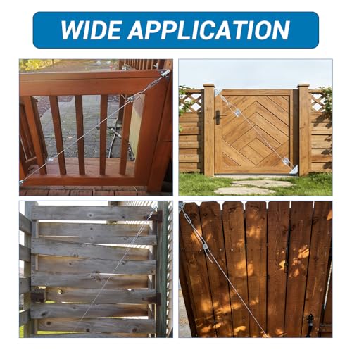 HOME MASTER HARDWARE Anti Sag Gate Kit for Wooden Fence, Zinc Plated 1 Pack - color: Zinc, size: 1 Pack