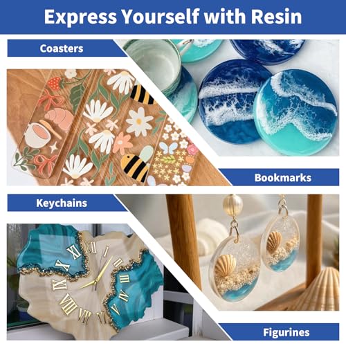 Epoxy Resin 2 Gallon Kit Crystal Clear No Yellowing No Bubble Resin - size: 2 GAL
