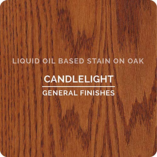 General Finishes Oil Based Penetrating Wood Stain, 1 Quart, Candlelight - color: Candlelight, size: 1 Quart