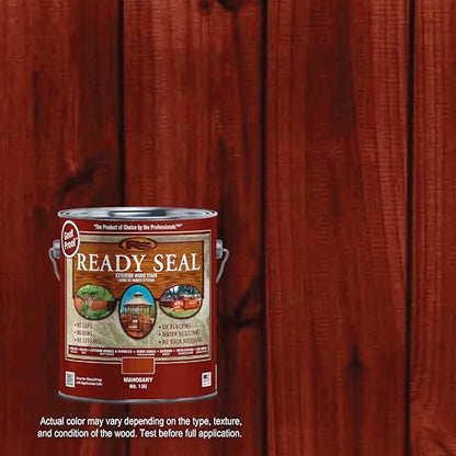 Ready Seal Exterior Wood Stain & Sealer, Mahogany, 1 Gallon - color: Mahogany, size: 1 Gallon