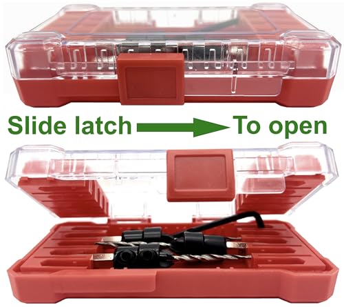FTG USA 3 Pc #6 (9/64") Adjustable Wood Countersink Drill Bit Set Case - style: 3 Pc Same Size