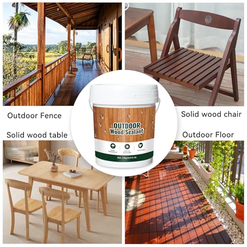Wood Stain and Sealer in One - 5 Gallons & Classic Walnut/Pecan - color: Classic Walnut/Pecan, size: 5 Gallon