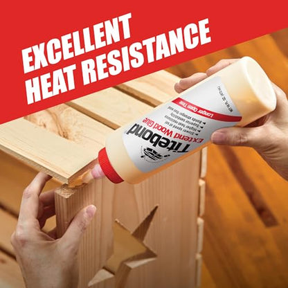 Titebond Extend Wood Glue, Bonds Stronger Than Wood, Longer Assembly Time, Woodworking, Home Repair, Interior, Gallon 9106 - size: 128 fluid ounces, style: Titebond I