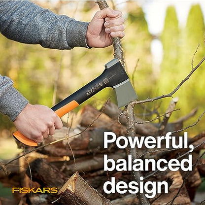 Fiskars X7 Small Hatchet Axe 14", for Camping & Chopping Wood Kindling - style: 14" Hatchet