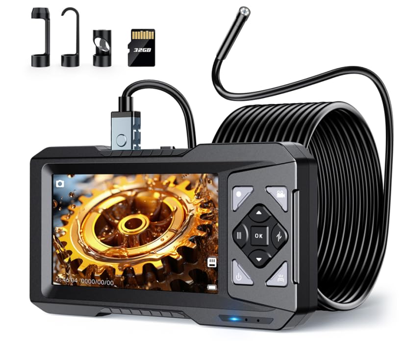 Hayve 4.3inch Industrial Endoscope ES01 Borescope Inspection Camera 16.5FT