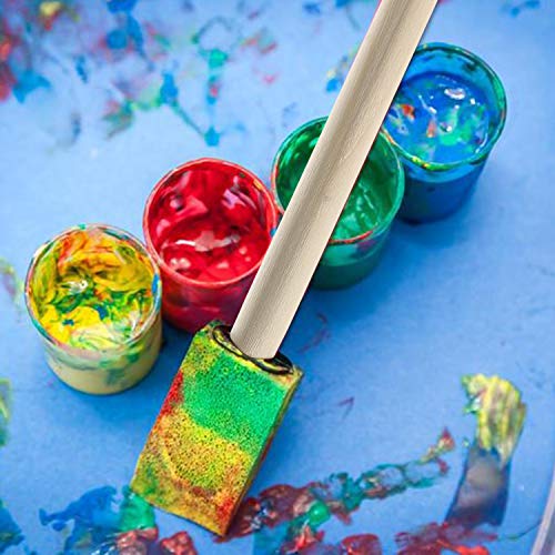 Bates- Foam Paint Brushes, 1", 75 Pack, Black Sponge Brushes for Painting, Sponge Paint Brush - color: Black, size: 1 inch, 75 Pack
