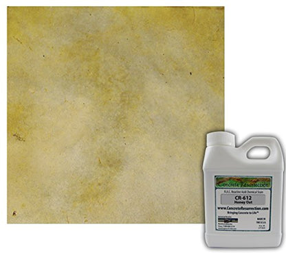Concrete Acid StainSemi-Transparent Professional Grade Cement Stain (16 Ounce, Honey Oat) - color: Honey Oat, size: 0.125 Gallon