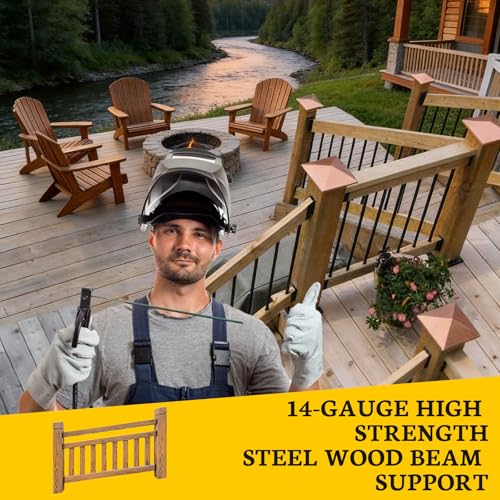 30 Degree Stair Railing Bracket Connectors,U-Shaped Conclaled Brackets for 2" x 4"(Actual:1.5" x 3.5") Lumber,Deck Handrail Connectors for Wood Fences,Pergolas,Log Cabins (Black,4Pair)… - size: 4Pair, style: Angle 30°