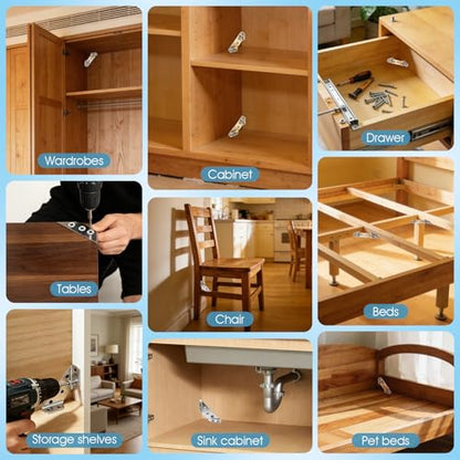 24-Pack Premium Stainless Steel Corner Brackets