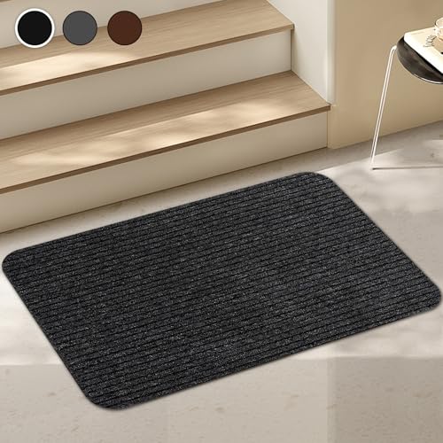 Stair Treads for Wooden Steps Carpet, Non-Slip Stair Runner Indoor Outdoor Stair Tread Mats Covers Pads, 19" x 31"Matching Landing Step Runner for Elders, Kids and Dogs (19" x 31", Black) - color: Black, size: 19" x 31" (Rectangular)