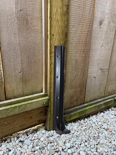 Thicker Fence Post Repair (Black 1 Pack) - color: Black 1 Pack