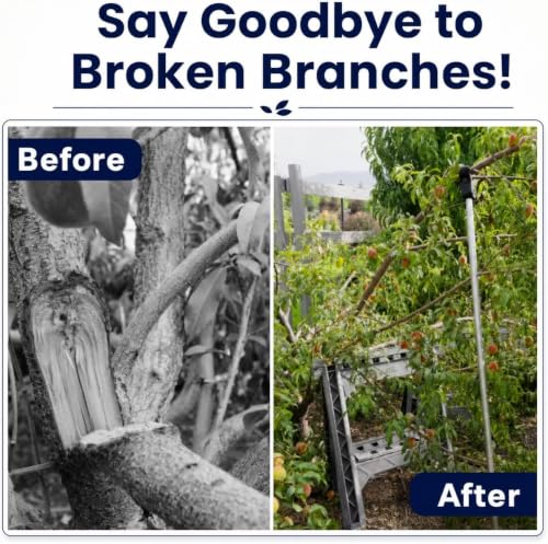 Tree Branch Support Pole & Crutch – Protect Limbs from Breaking (1-Pack) - color: Crutch & Post Set, size: 1-Pack