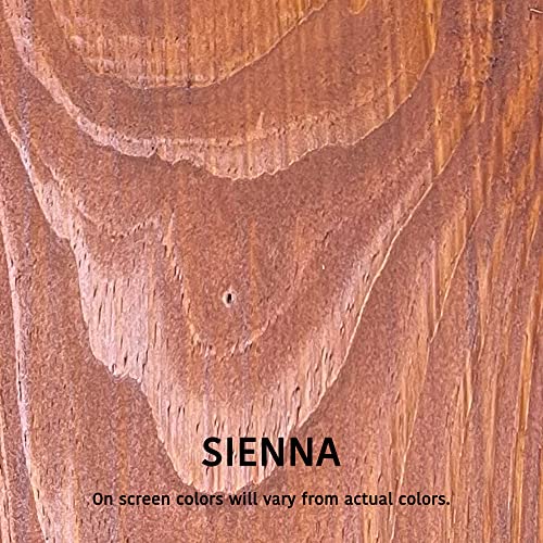 Wood RX Original Formula, Longest Lasting Wood Stain & Sealer, Semi-Transparent 610 Series (1gal. Sienna) - color: 1gal. Sienna