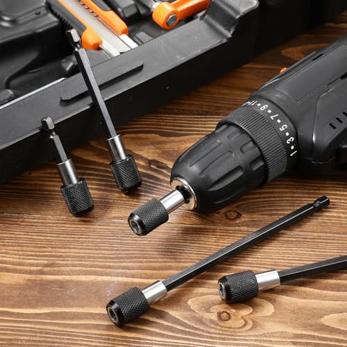 Chumia 12 Pieces Extender Drill Bit Extension, Drill Extension Bit Holder