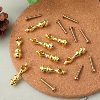Toyvian Furniture Spindles M4 8 pcs Railing Baluster Connectors with Screws Gallery Rail Spindles for Mini Cabinet Wine Cabinet Serving Cart Diy Assembly