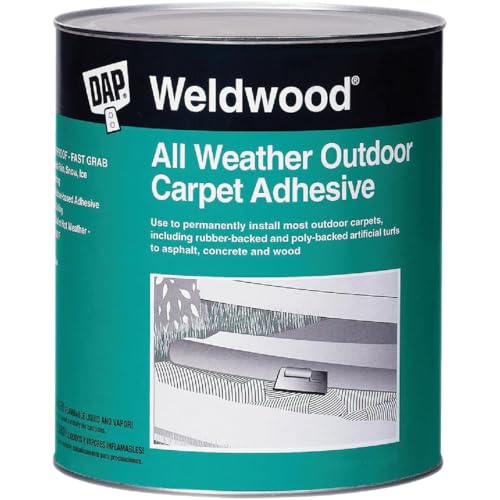 Dap 00442 Weldwood All-Weather Outdoor Carpet Adhesive, 1-Quart