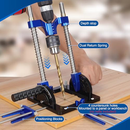 Portable Drill Guide for Angled & Straight Holes,0°to 60°Multi Angle Drill